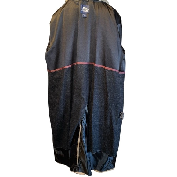 STAFFORD Men's All Weather Trench Coat REGULAR 46 Taupe Zip Out Liner Button Up - Picture 12 of 14